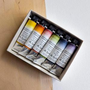 A. Gallo - Handmade Watercolours - Lake Pigments Set - 6 Colours in 10mL Tubes Cheap Sale Outlet Locations