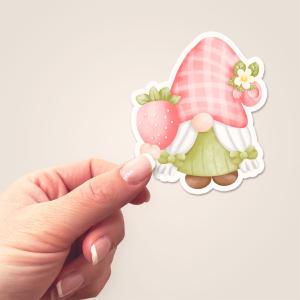 Strawberry Springtime Gnome Sticker Shop Offer Cheap Online