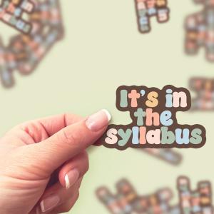 Syllabus Reminder Sticker Clearance Best Pices