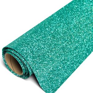 12" ROLL - Siser Glitter HTV Iron on Heat Transfer Vinyl (Jade) Outlet Cheap Pices