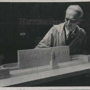 1939 Press Photo Plaster Topoka Sculpture Model Torrey Fashion Style Cheap Online