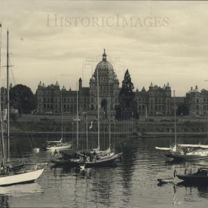 1941 Press Photo Parliament Buildings, Victoria, British Columbia Sale Cost