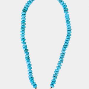 Turquoise Rondelle Strand, Yellow Gold Discount Pay With Visa