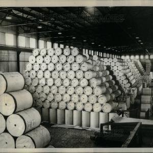 1934 Press Photo Newsprint Rolls Wholesale Pice