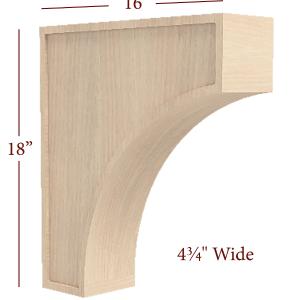 CBL-004-4WHC  Extra Large Transitional Window Mission Hood Corbel Comfortable Cheap Online