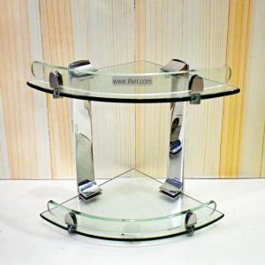 2 Tier Wall Hanging Glass Corner Shelf ALP0554 Clearance 100% Guaranteed