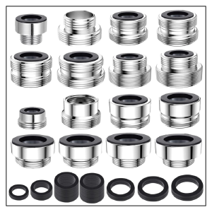 16 Pieces Brass Sink Faucet Adapter Kit for Water Filter, Ionizer, Hose Marketable Cheap Pice