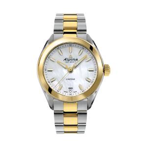 Alpina Comtesse Quartz AL-240MPW2C3B Sale Authentic