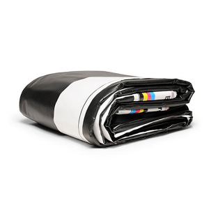 14' x 48' - Reused Vinyl Tarp (Black) Discount Wholesale