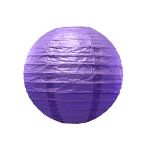 10" Round Paper Lanterns Set of 5 - Purple Clearance Order