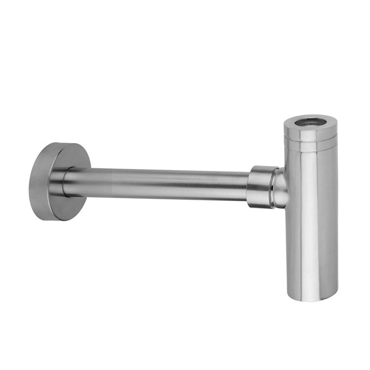 Bottle Trap Decorative Round Wall Outlet 1-1/2 Inch Satin Chrome Cheapest