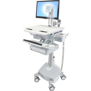 Ergotron StyleView Cart with LCD Pivot, LiFe Powered, 1 Drawer SV44-1312-1 Order