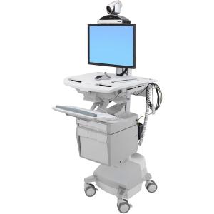 Ergotron StyleView Telemedicine Cart, Single Monitor, Powered SV44-53T1-1 Sale New