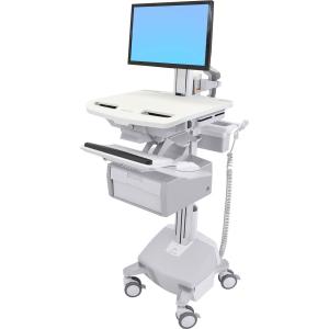 Ergotron StyleView Electric Lift Cart with LCD Pivot, LiFe Powered, 1 Tall Drawer (1x1) SV44-23B2-1 Discount Great Deals