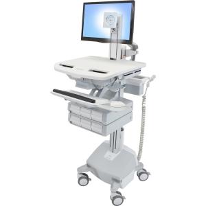 Ergotron StyleView Cart with LCD Pivot, LiFe Powered, 6 Drawers SV44-1362-1 Fashionable Online