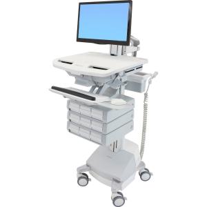 Ergotron StyleView Cart with LCD Pivot, SLA Powered, 9 Drawers SV44-1391-1 Clearance Hot Sale