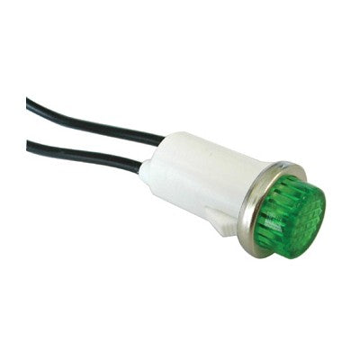 120 VAC Neon Indicator Light - Raised Green Lens (55-485-1) Best Wholesale Cheap Pice