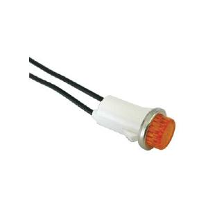 120 VAC Neon Indicator Light - Raised Amber Lens (55-483-1) Wholesale Pice