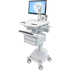 Ergotron StyleView Cart with LCD Pivot, SLA Powered, 4 Drawers SV44-1341-1 Free Shipping With Mastercard