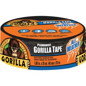 GORILLA GLUE 1.88" X 25YD ALL WEATHER REPAIR TAPE BLACK Cheap Pice Wholesale
