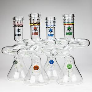 NG | 14 inch ZIg-Zag Beaker Bong [G101] Free Shipping Clearance Store