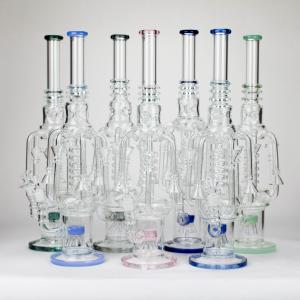 19" Coil Glass water recycler bong [C1576] Cheap Buy