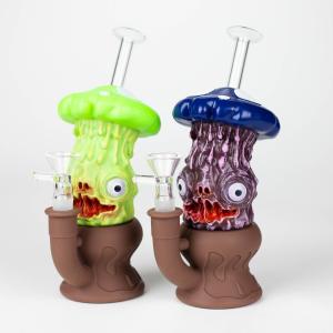 7.8" Vinyl Mushroom Monster Water Pipe Cheap Sale Online