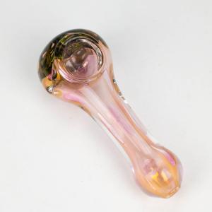 4" Gold fumed glass hand pipe pack of 2 Buy Cheap From China