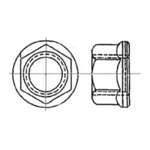 Steel Dry Film Coated Nut, Self-Locking, Extended Washer, Hexagon | MS21042L5 Cheap New Arrival