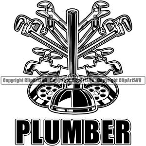 Plumber Quote Pipe Service Repair Plumbing Water Set Vector Work Kitchen Professional Tool Repairman Design Element Handyman Equipment Drain House Water Maintenance Bathroom Clipart SVG Official Sale Online