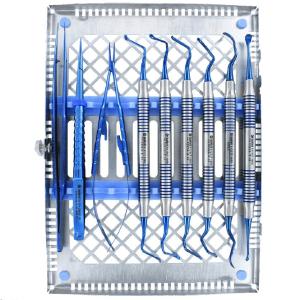 PERIODONTAL MICROSURGERY VISTA 2 TUNNELING INSTRUMENTS KIT 9PC-BLUE TITANIUM Purchase Sale Online