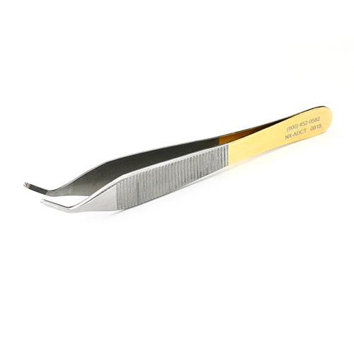 Adson Tissue Forceps, Curved, TC, 1x2 Teeth, 120mm Low Cost Sale Online