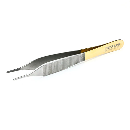 Adson Tissue Forceps, Straight, TC, Serrated, 120mm Clearance Reliable