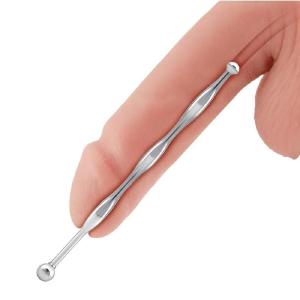 Blue Line Wavy Urethral Sound 6in - Stainless Steel Recommend For Sale