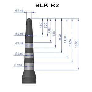 Black Ruby Osteotome R2 Curved Single Pack for Magnetic Mallet Cheap Footlocker Finishline
