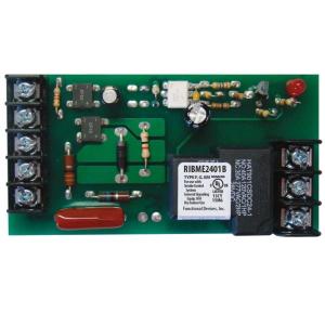 RIBME2401B: 4.00" Track Mount Relay 20 Amp SPDT, 24 Vac/dc/120 Vac Power Input   5-25 Vac/dc Control Input Sale For Nice