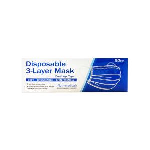 Disp Face Mask Ear Loop 3 Ply 50 Pieces (Blue) Cheap Sale Footaction