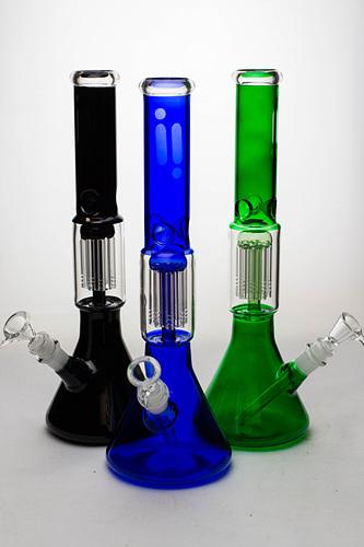 14" infyniti 8-arm percolator colored tube beaker Bong Sale New