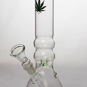 10" glass beaker water pipe - Leaf Outlet Store For Sale