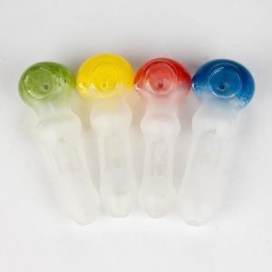 4" Frost soft glass hand pipe Pack of 2 Reliable For Sale