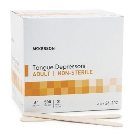 McKesson 24-202 Tongue Depressors, Case of 5000 Sale 100% Guaranteed