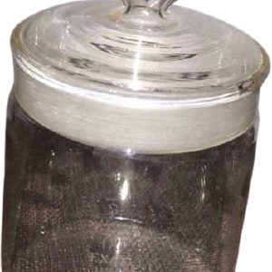 Exax Usa Small Glass Jar with Sealed Lid Vtg. Pharmacy Item Wholesale Pice Cheap Online