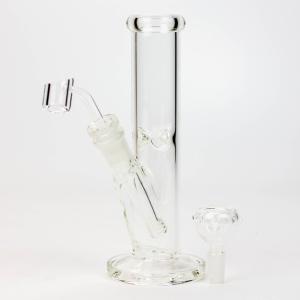 8" 2-in-1 clear tube glass Dab Rig [AKGA013] Free Shipping Outlet Store