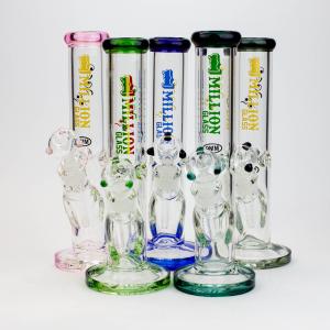 11" 1-MILLION Glass / 9mm / glass tube water bong Sale Real