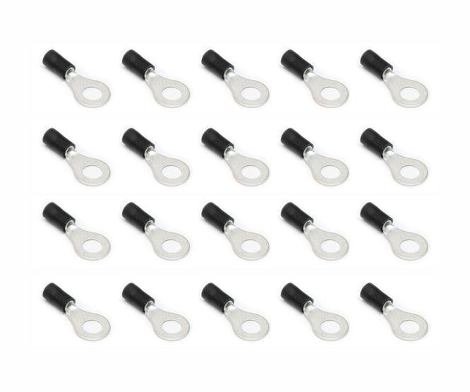 Terminal Pre Insulated Ring Lug Black R=5.3mm 1 K/Bag Rv 3.5 5 S Reliable