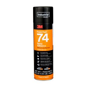 3M Foam Fast Spray Adhesive 74, Orange, 24 fl oz Can (Net Wt 16.9 oz) Discount Shop