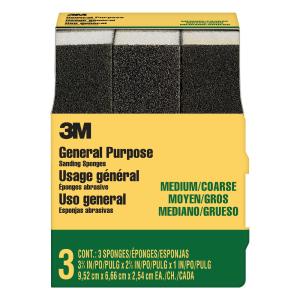 3M General Purpose Sanding Sponge 909NA-3P-CC, 3 3/4 in x 2 5/8 in x 1 in From China For Sale