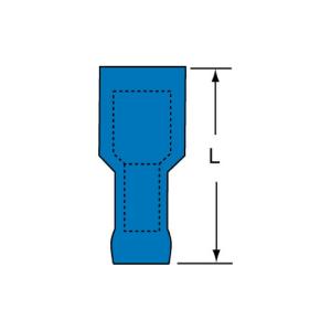 3M Fully Nylon Insulated Butted Seam Female Disconnect, 72F-187-20-NL View For Sale