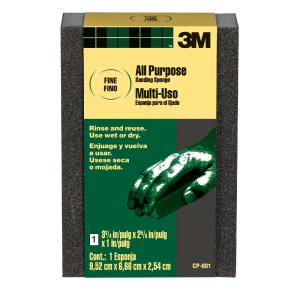 3M General Purpose Sanding Sponge CP-001A, Block, 3 3/4 in x 2 5/8 in x1 in Clearance Official