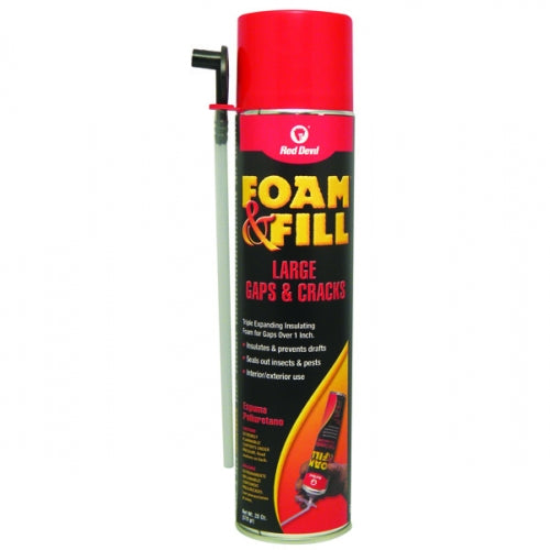 Red Devil 0912 Foam & Fill Triple Expanding Polyurethane Sealant, 20 Oz Best Seller